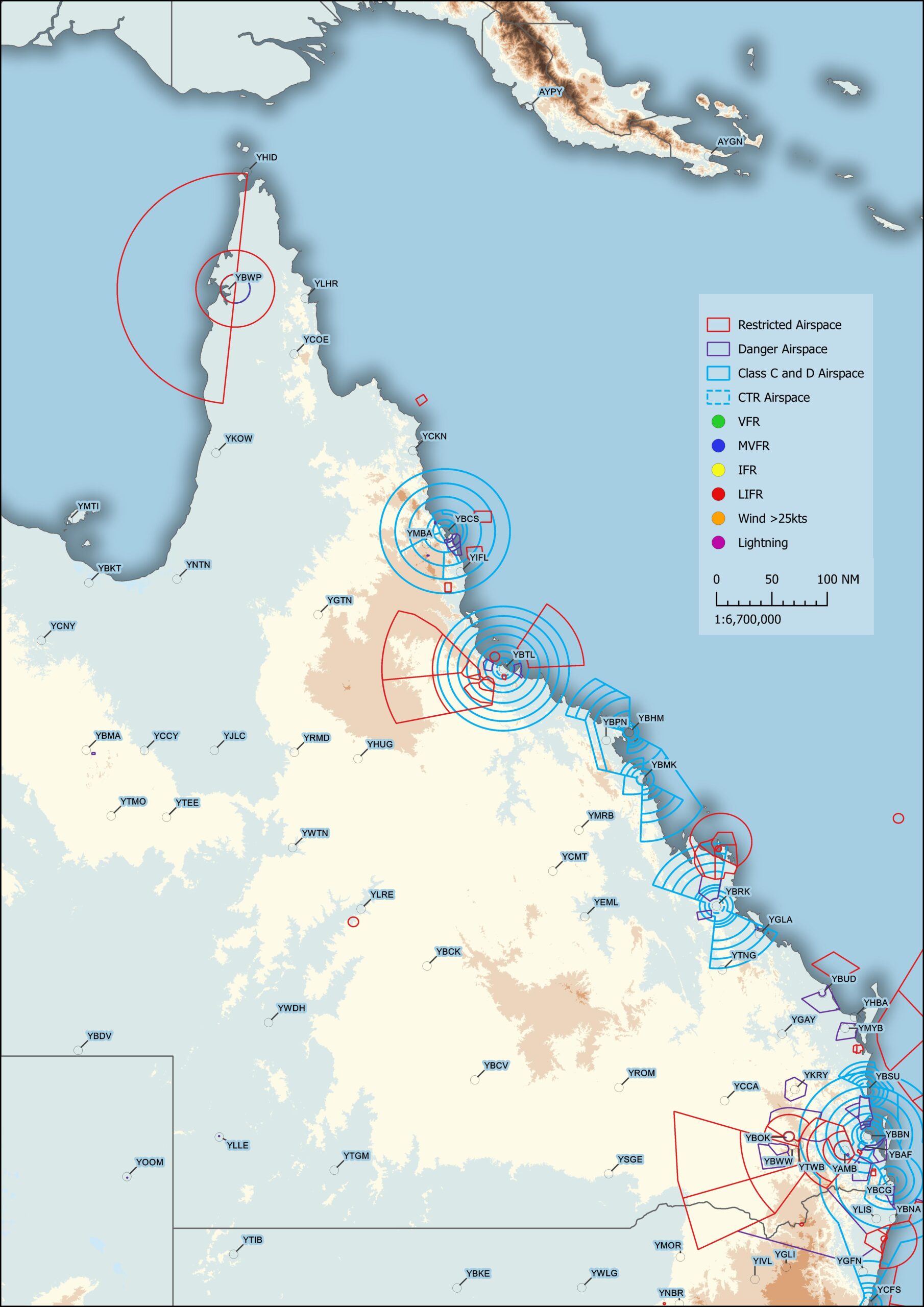 Mini Queensland METAR Map